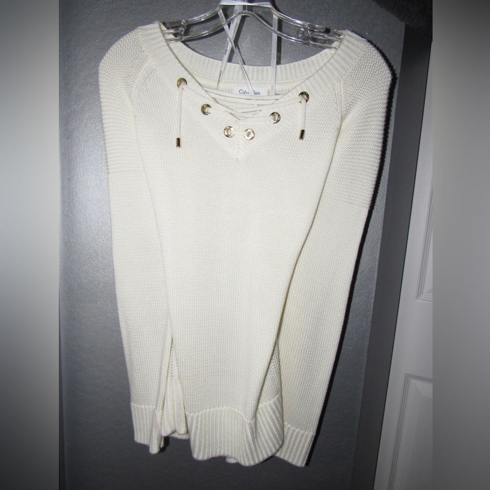 Calvin Klein knit cream sweater